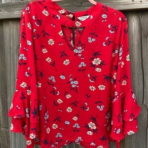 Floral Dressy Blouse